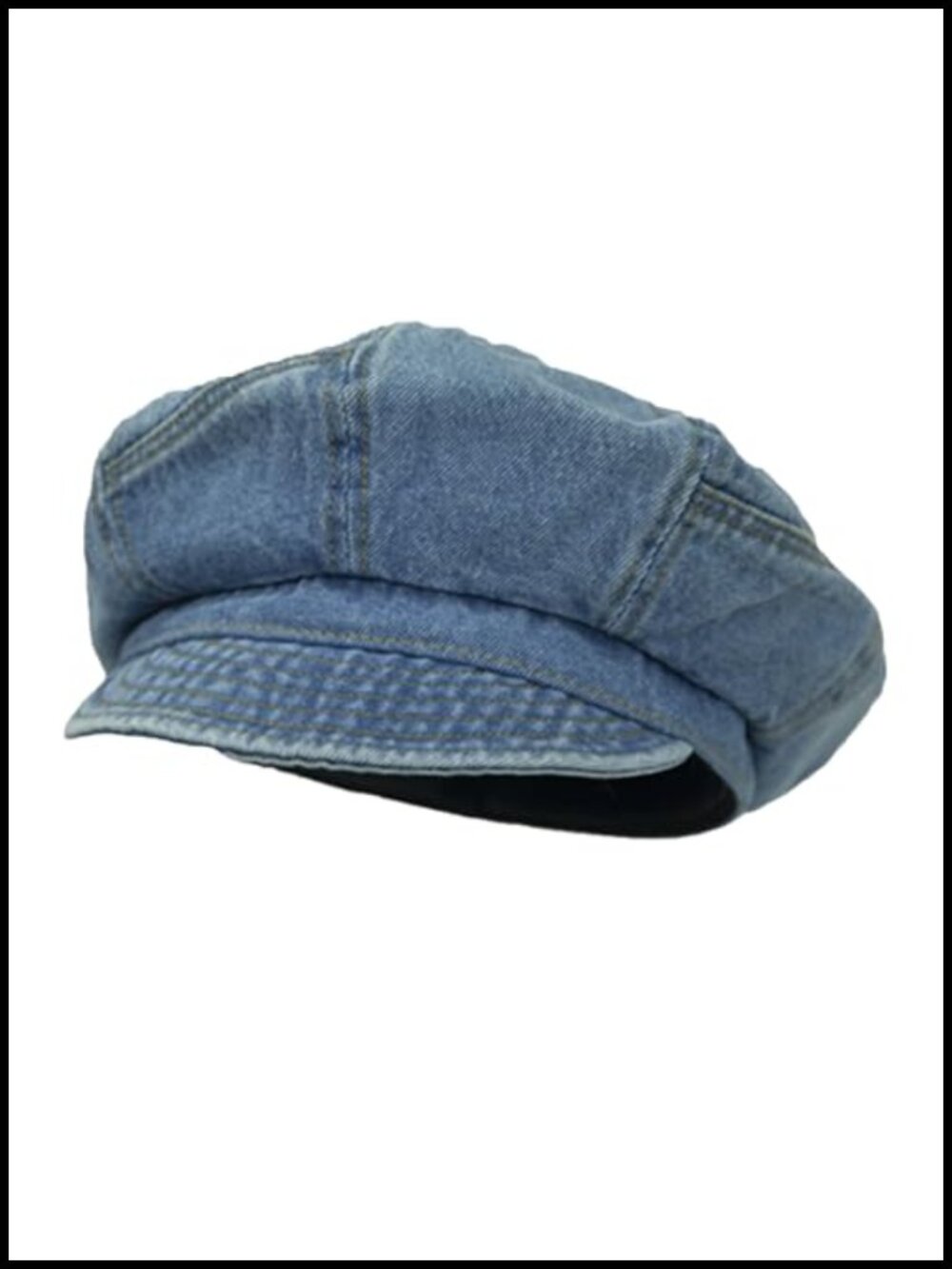 Denim Newsboy Cap Beret Hat Adjustable Baker Cabbie Peaky Blinders